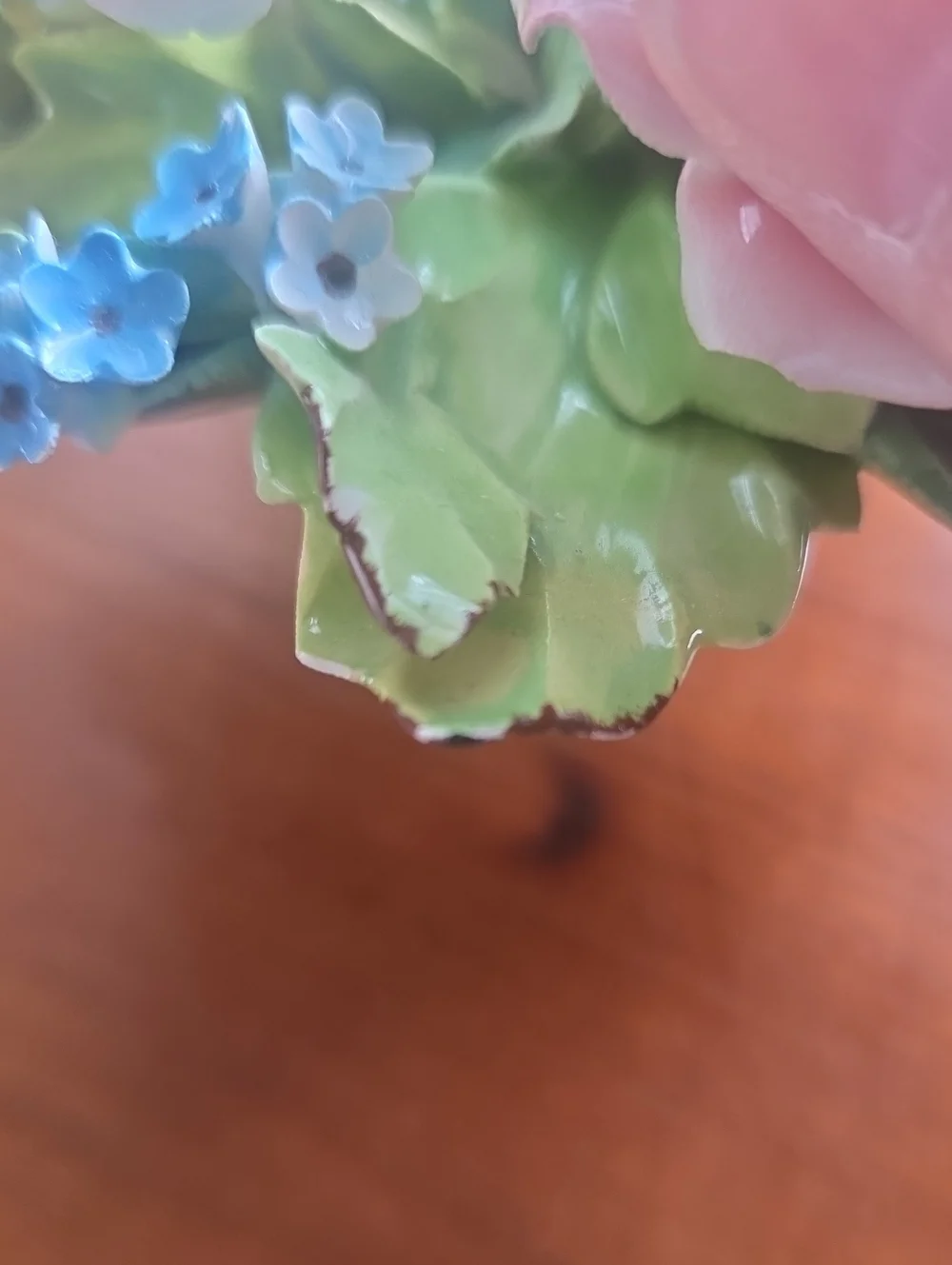 Vintage Capodimonte Roses     Made In Italy